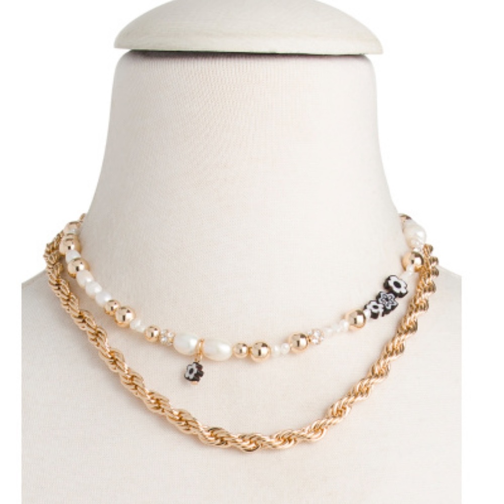 Dannijo Lucy 10K Gold-Plated & Multi-Stone Double-Strand Necklace NWT - Picture 9 of 16